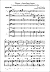 I heard a voice from heaven EPRINT SATB choral sheet music cover